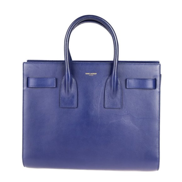 SAINT LAURENT Blue Leather Shoulder Bag - Picture 1 of 10